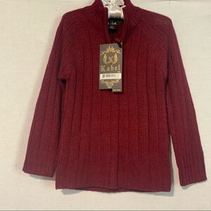 NEW | X Label | Boys M 5/6 | Acrylic Maroon Sweater |New with Tags